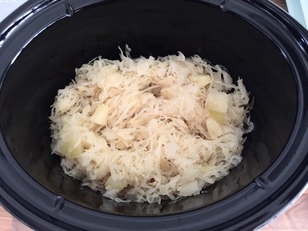 Sauerkraut und Ananas im Slow Cooker