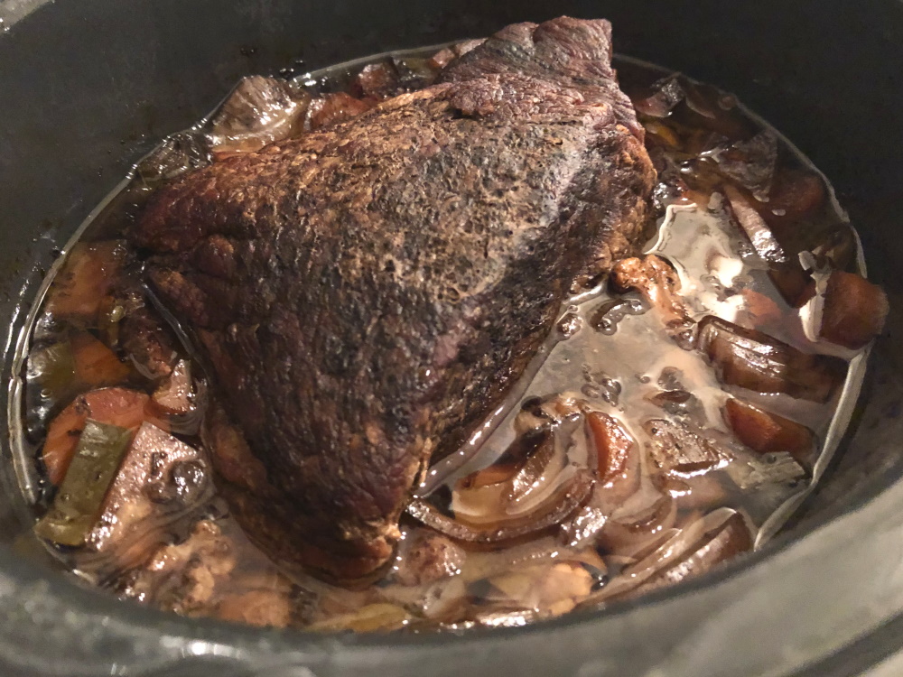 Rinderbraten nach der Garzeit